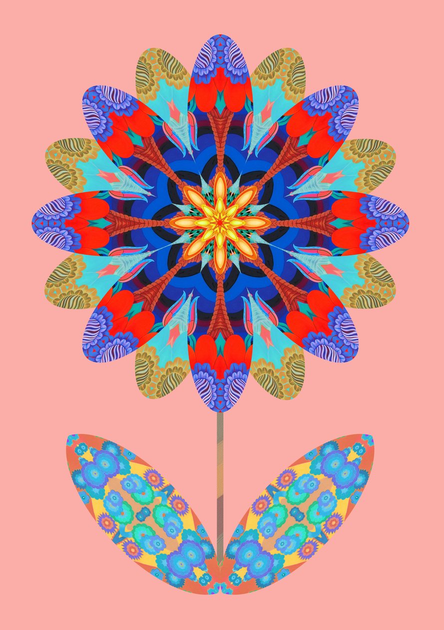 Blomutklipp i ljusrosa, 2020 av Jane Tattersfield