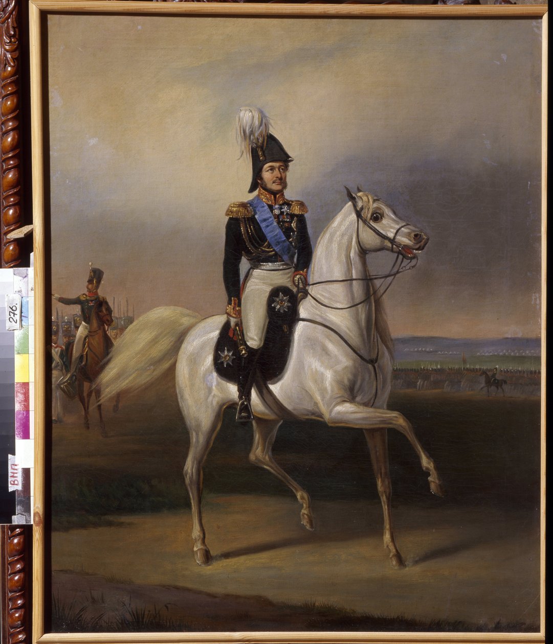 Ivan Fyodorovich Paskevich (1782-1856), greve av Erivan, vicekung av Polen. (Ivan Fyodorovich Paskevich, greve av Erivan, vicekung i kungariket Polen). Målning av January (Janvier) Suchodolski (1797-1875), olja på duk, cirka 1830. Polsk konst, ca. av January Suchodolski
