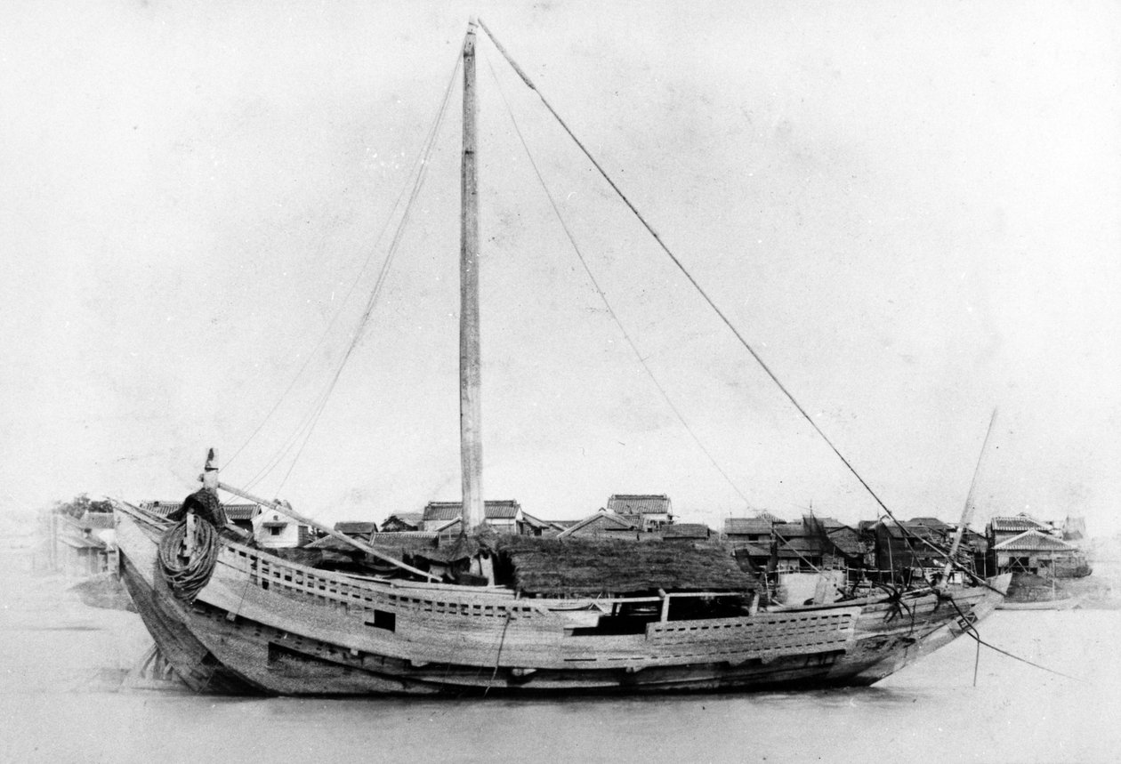 Japansk båt, ca 1860-talet av Japanese Photographer