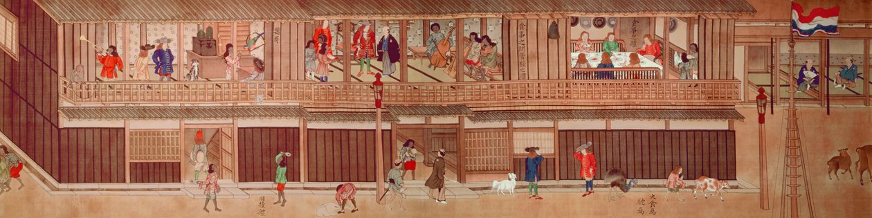 En inhemsk scen, rulla (se 22592 och 136098) av Japanese School