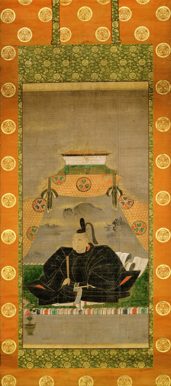 Po RT kommer från Ieyasu Tokugawa (1543-1616), Japan sleep, 17th line slang ry av Japanese School