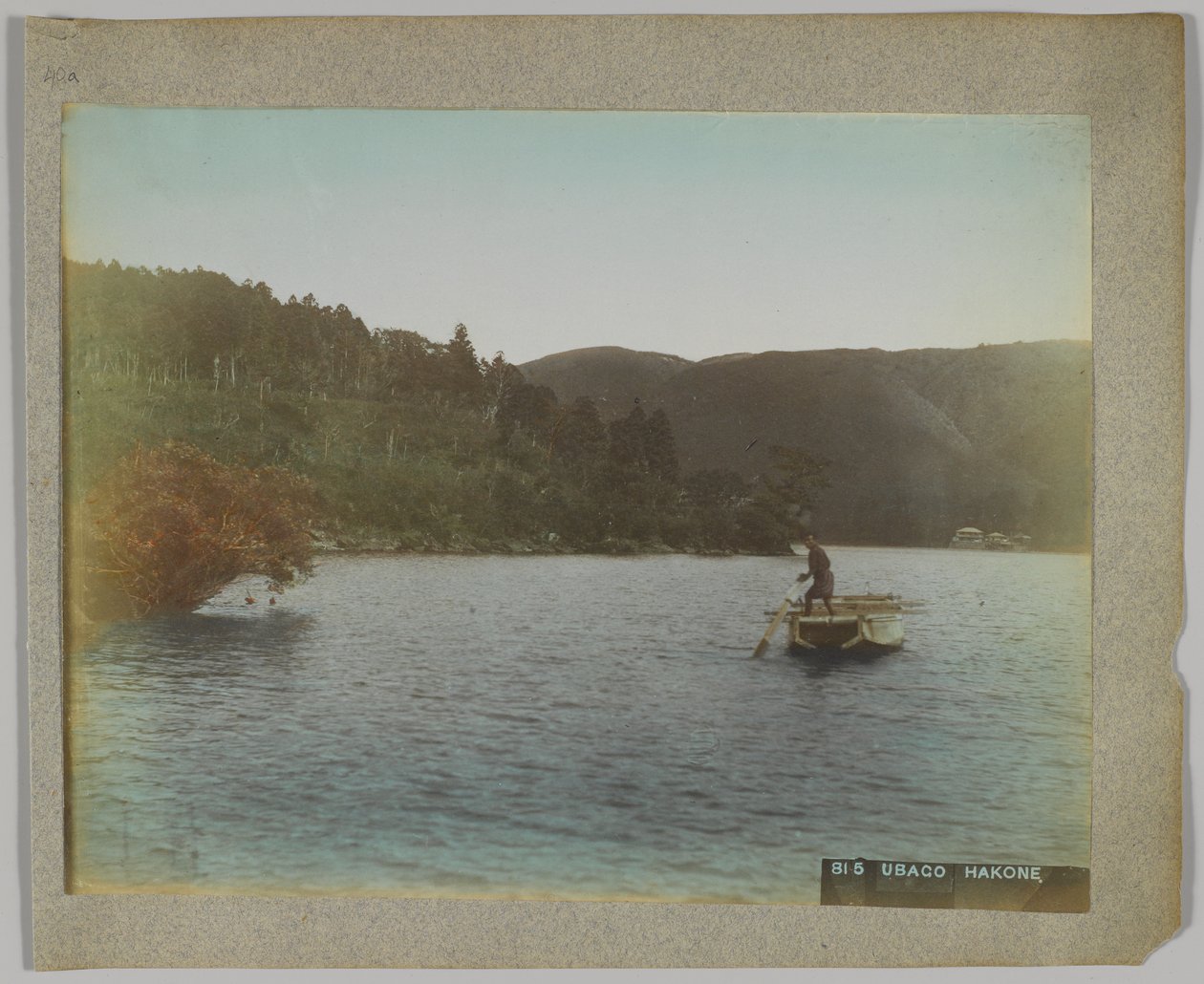 Ubako, Hakone, Kanagawa Prefecture, Japan (handfärgat svartvitt foto) av Japanese Photographer
