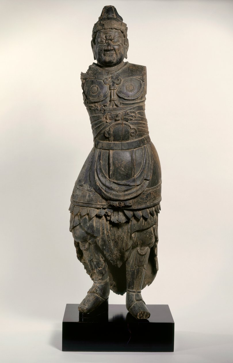 A Guardian King of the Four Corners, 1100-talet (snidat trä) av Japanese School