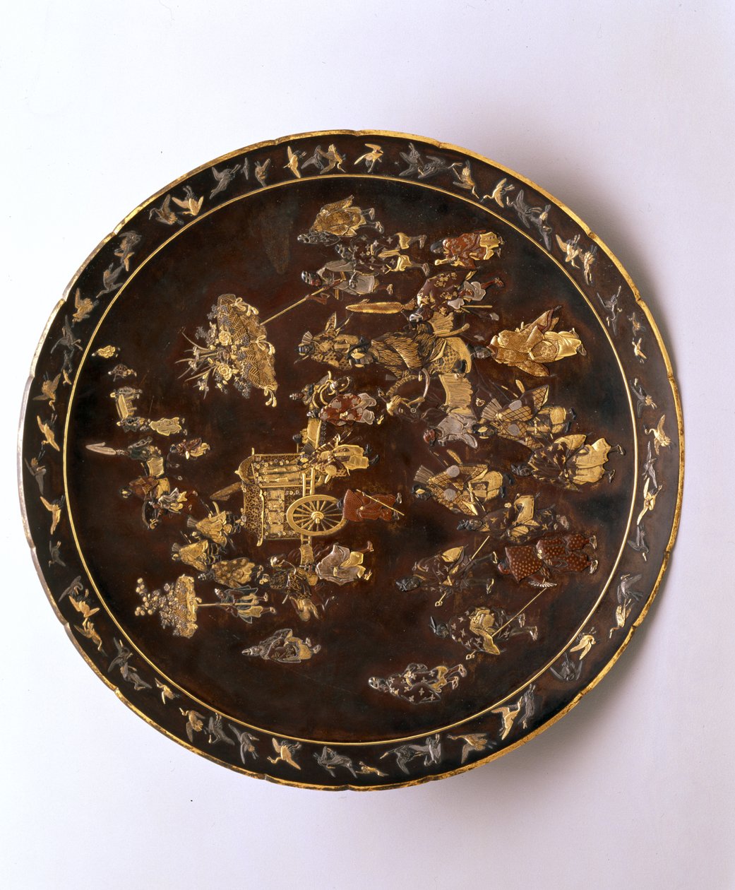 Laddare, ca 1885 (brons, silver, koppar och förgylld) av Japanese School