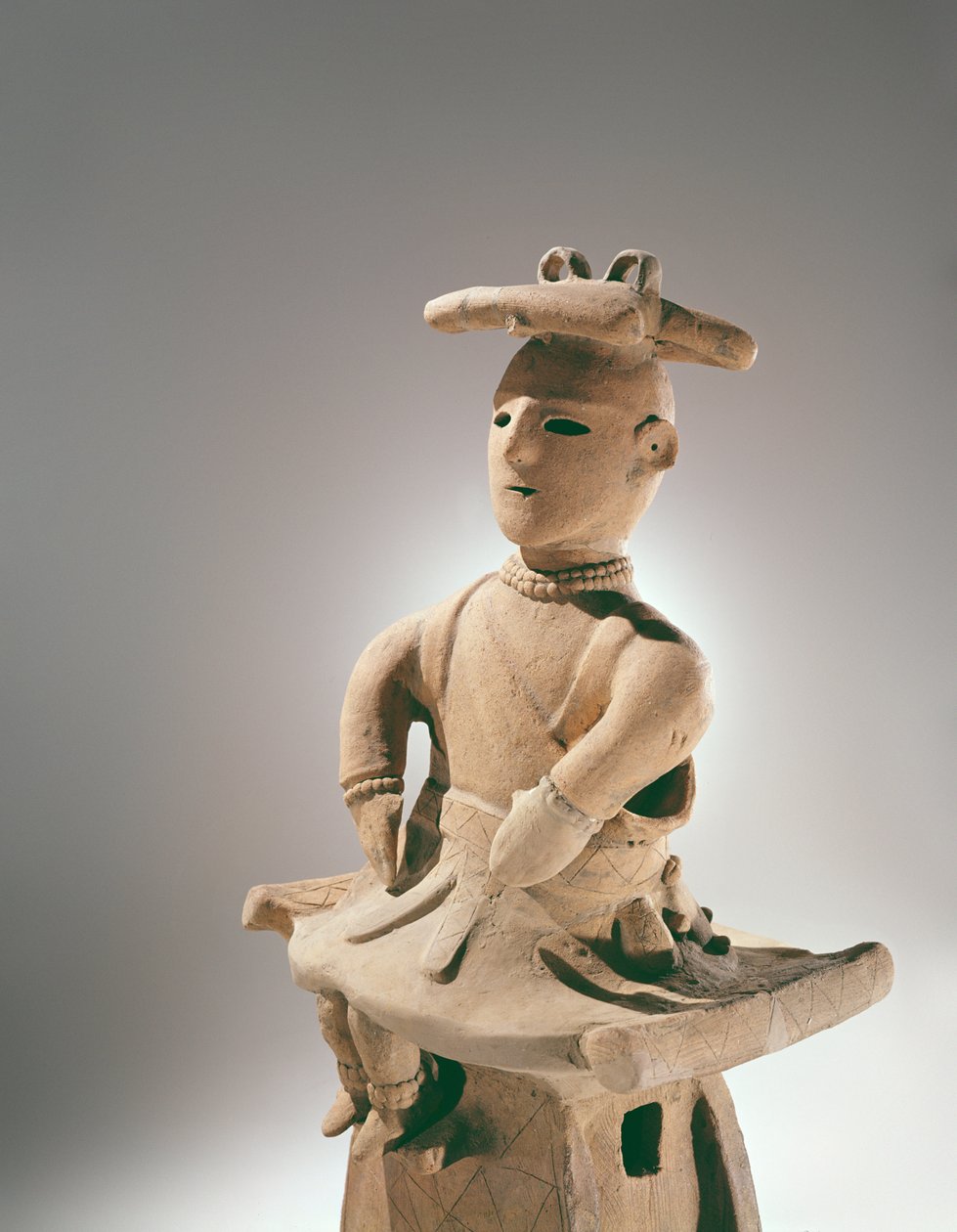 Barnfigur, arkaisk period (terrakotta) av Japanese School