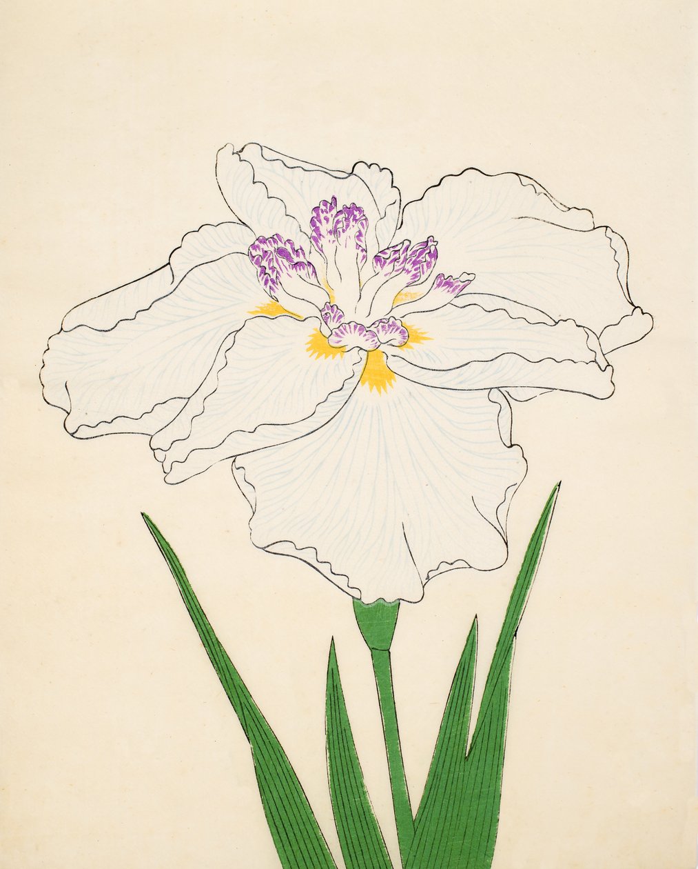 Cho-Hiyen, nr 91, 1890 (träblock i färg) av Japanese School