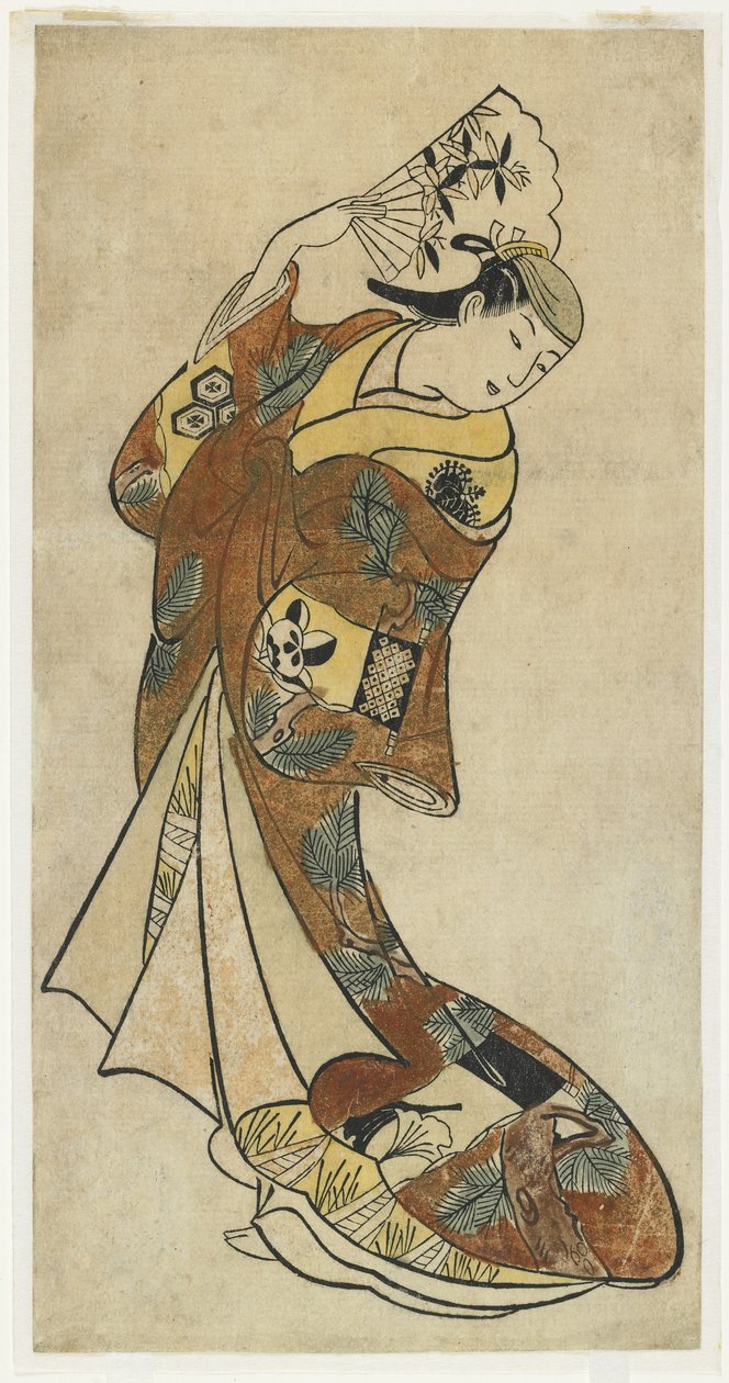 Fujimura handikapp? II i en dansscen, 1720-talet av Japanese School