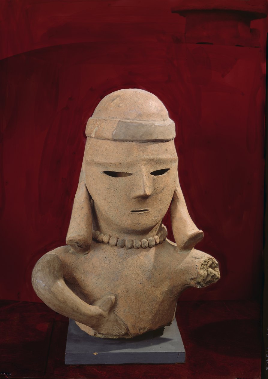 Haniwa figur, 250-550 (röd lergods) av Japanese School