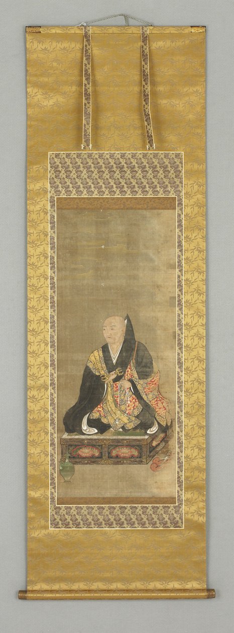 Porträtt av en munk av Japanese School