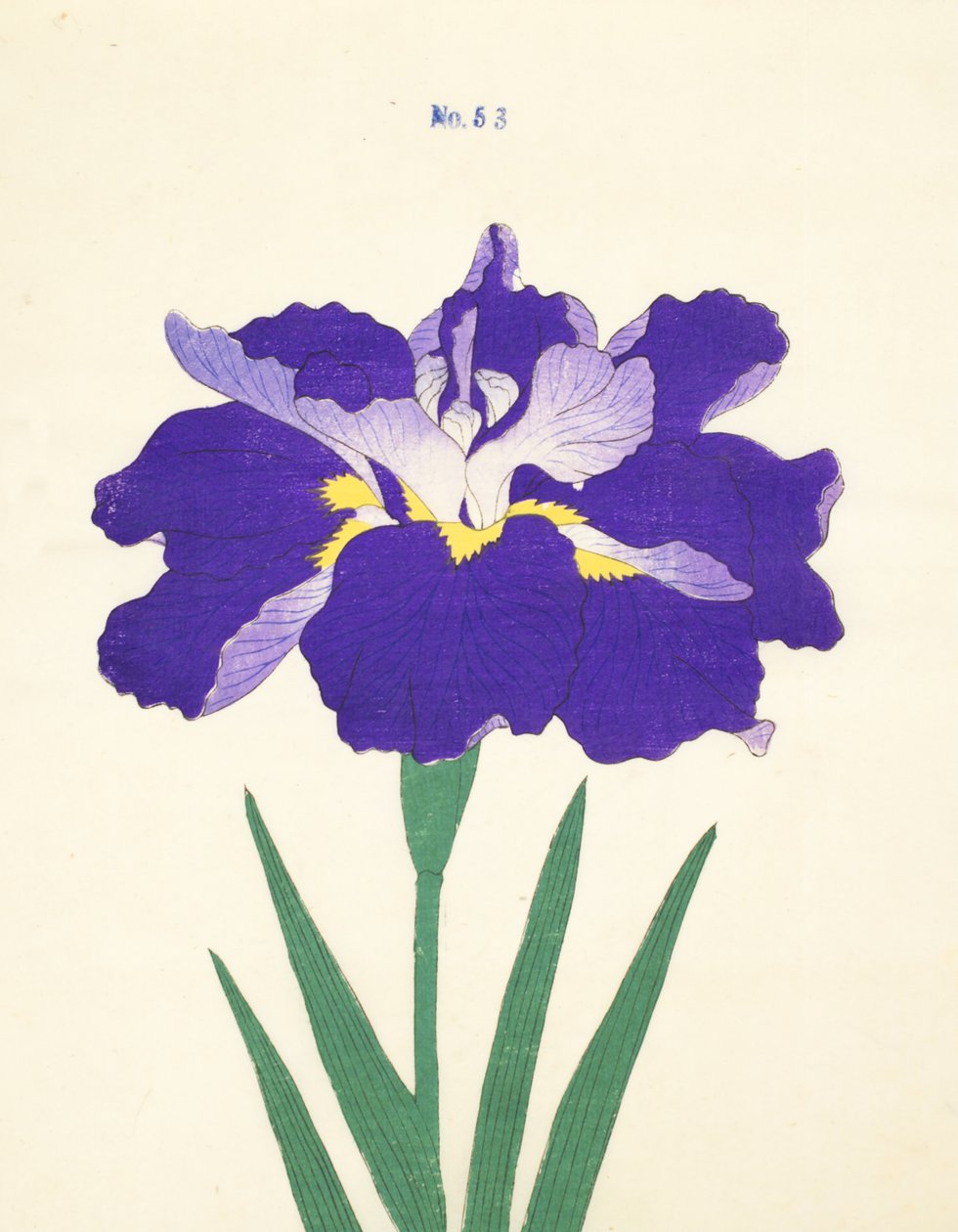 Saiwoga-Uma, nr. 53, 1890 (trätryck i färg) av Japanese School