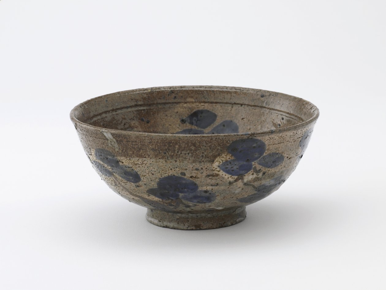 Serveringsskål med dekoration i Kenzanstil, Kyoto, Edo-period (keramik) av Japanese School