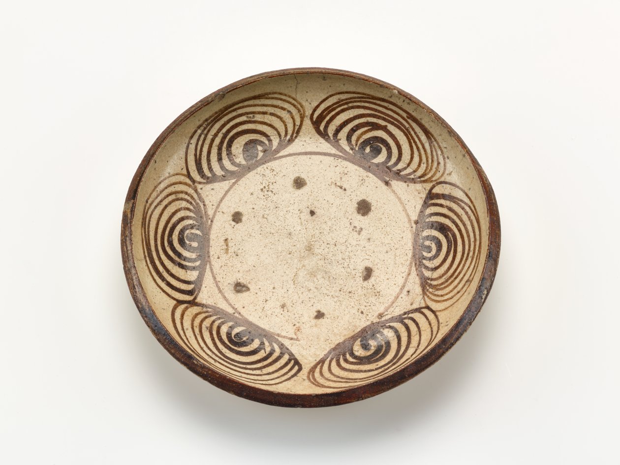 Serveringsfat med "horse eye" design, 1800-1830 av Japanese School