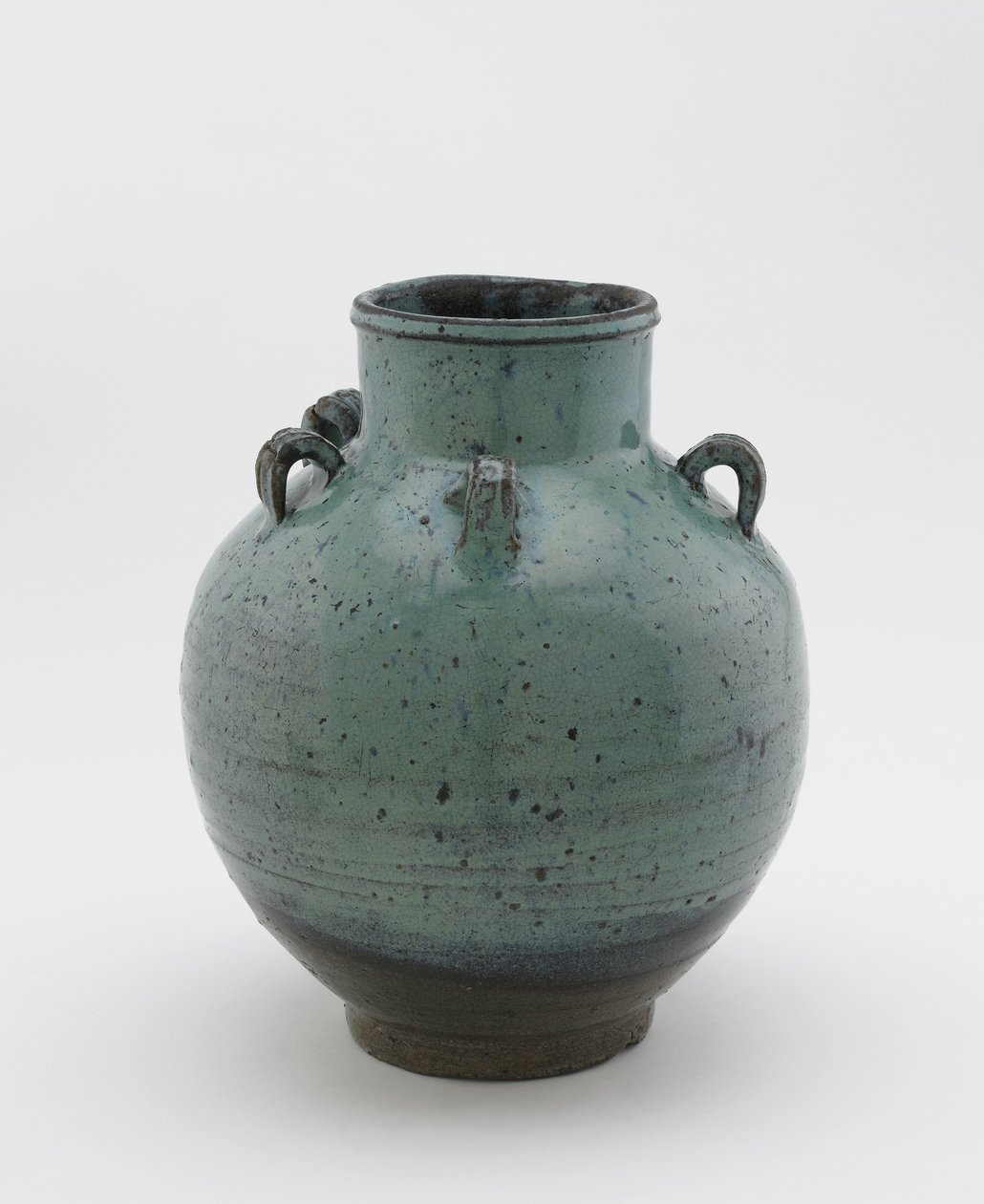 Förvaringsburk för teblad med fem öglor, Saga eller Nagasaki prefektur, Edo-period (keramik) av Japanese School