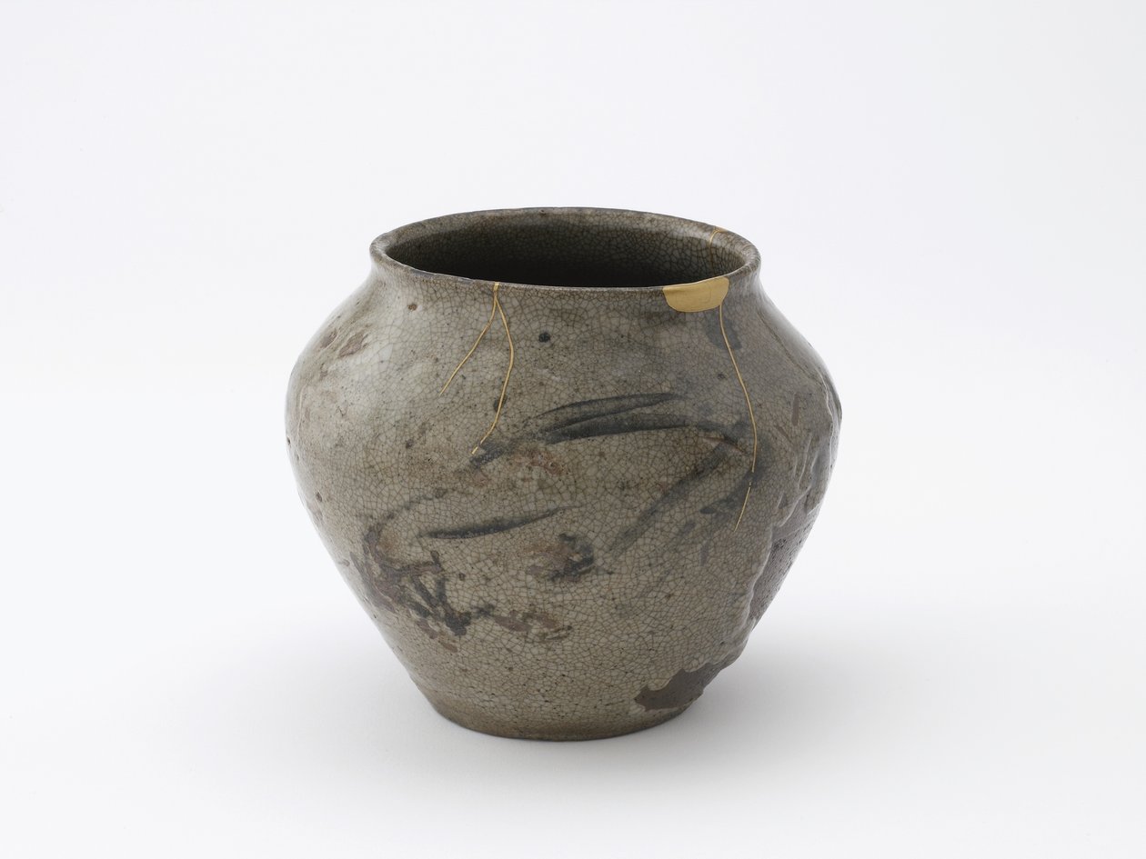 Vattenburk för teceremoni, Saga-prefekturen, Edo-perioden, 1600-1700-talet (keramik) av Japanese School