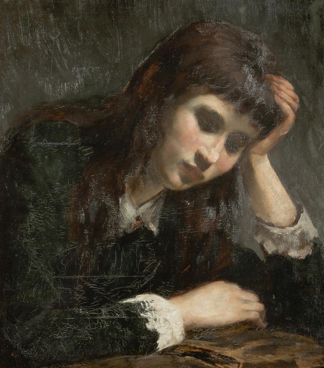 Lesendes Mädchen av Jaroslav Cermak