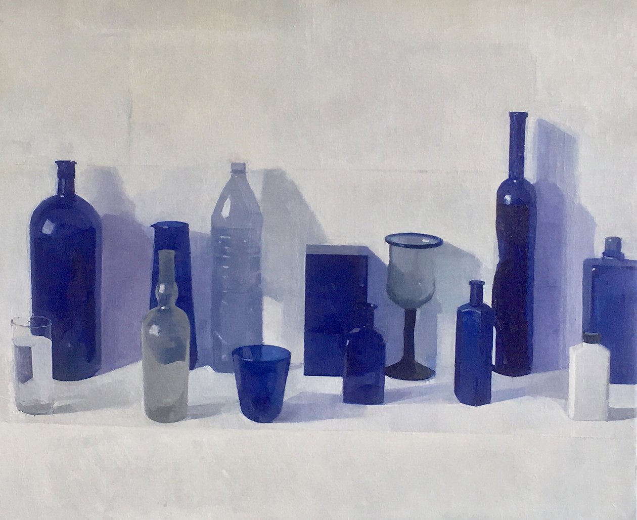 All Blues, 2019 (olja på duk) av Jason Line