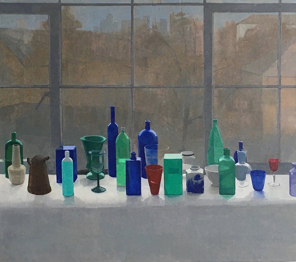 Autumn Arrangement, 2020 (olja på duk) av Jason Line