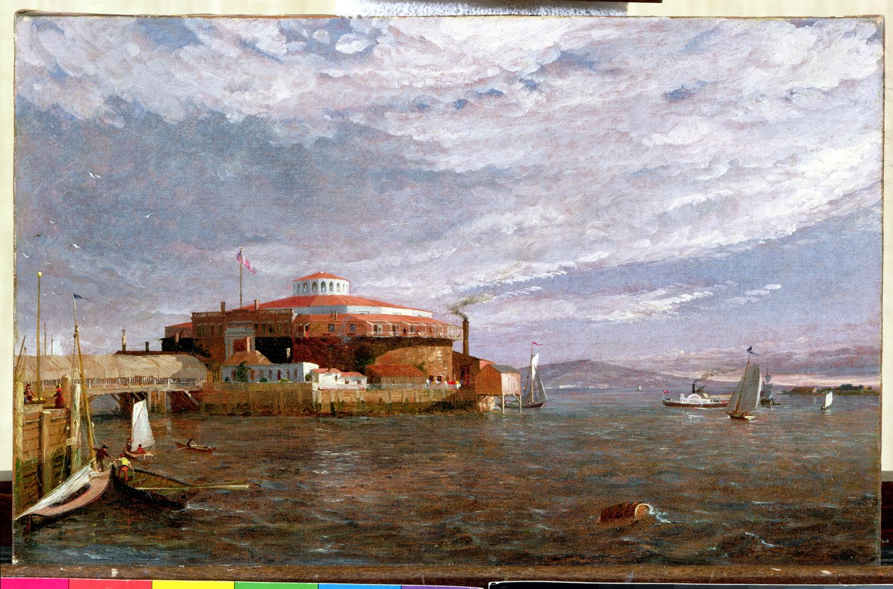 Slottsträdgårdens dag, 1851 av Jasper Francis Cropsey