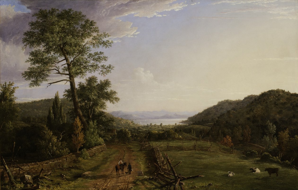 Country Lane till Greenwood Lake, 1846 av Jasper Francis Cropsey