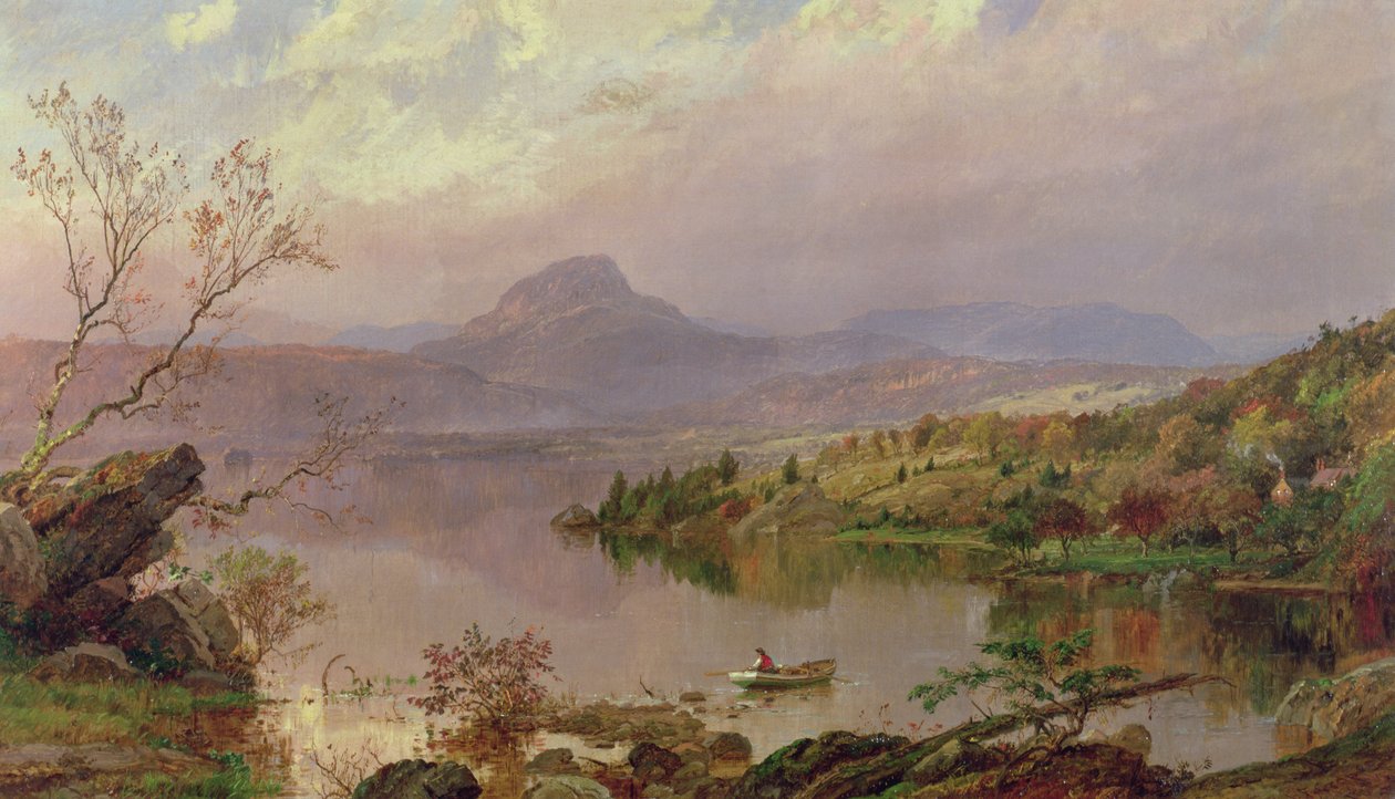 Sockertoppen från Wickham Lake, 1876 av Jasper Francis Cropsey