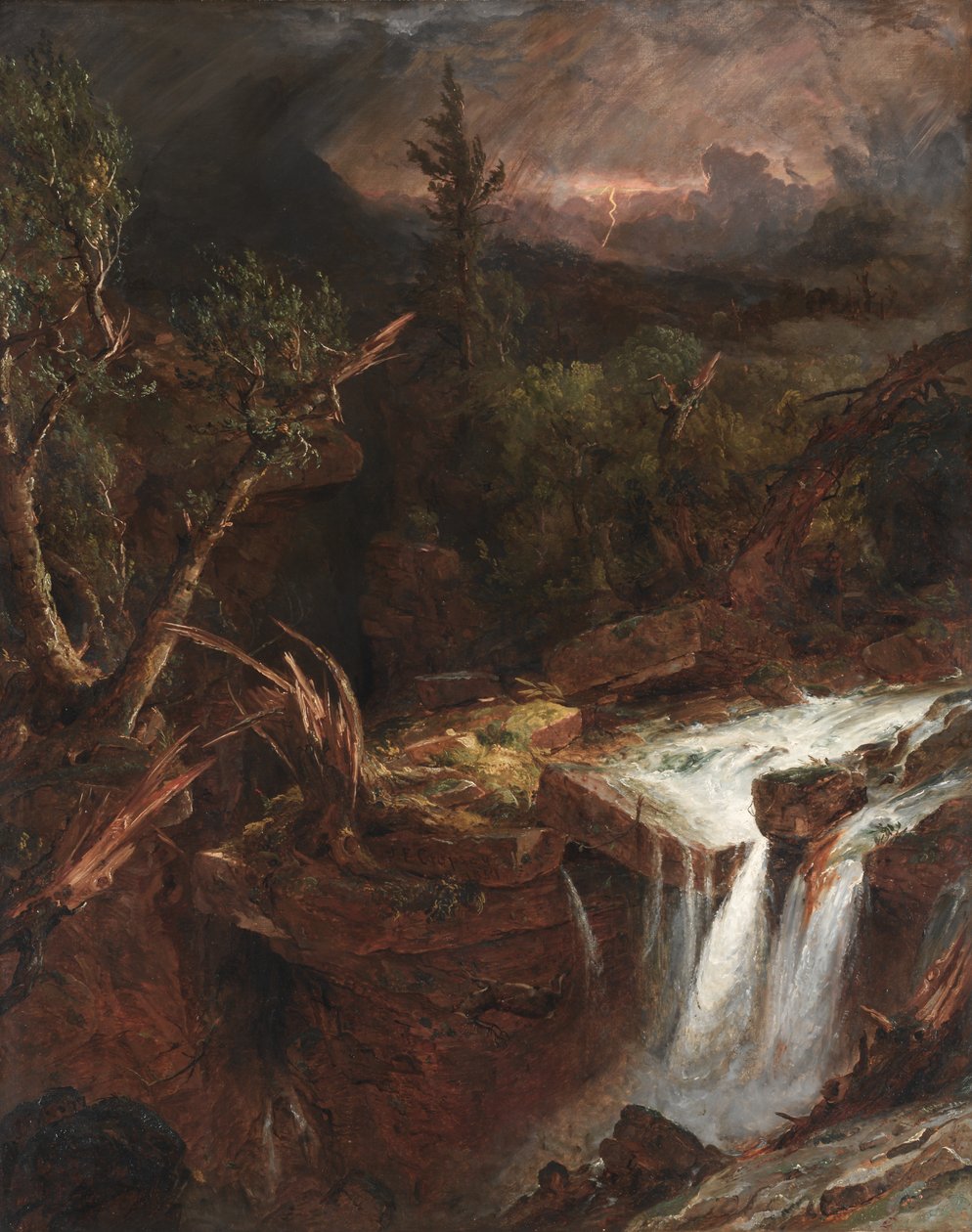 Kryddnejlika - en stormscen i Catskill-bergen av Jasper F. Cropsey