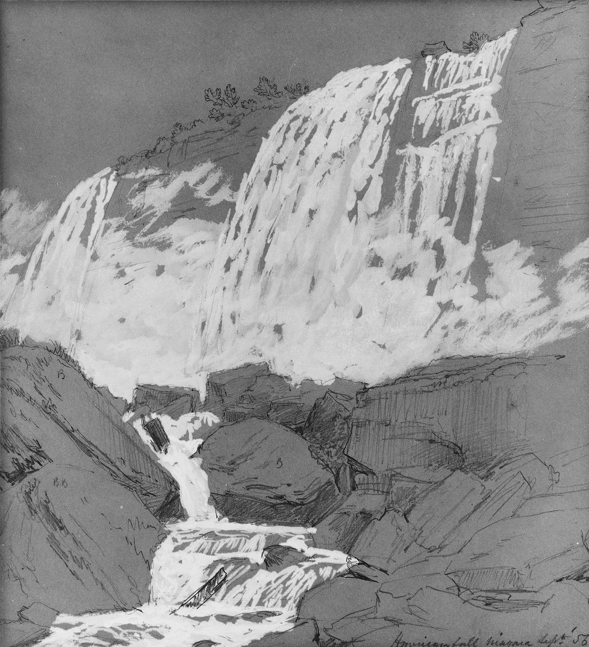 American Falls, Niagara, ca 1855 av Jasper Francis Cropsey