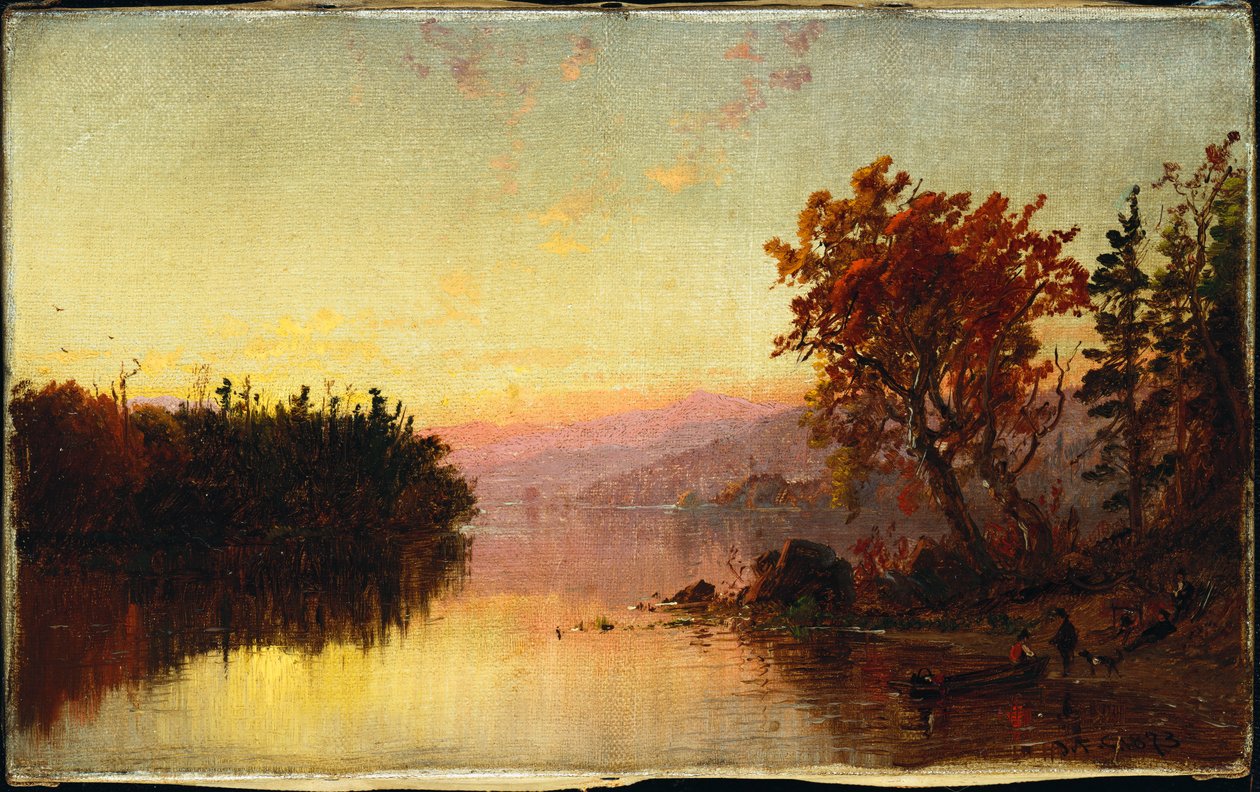 Greenwood Lake vid Twilight, 1873 av Jasper Francis Cropsey