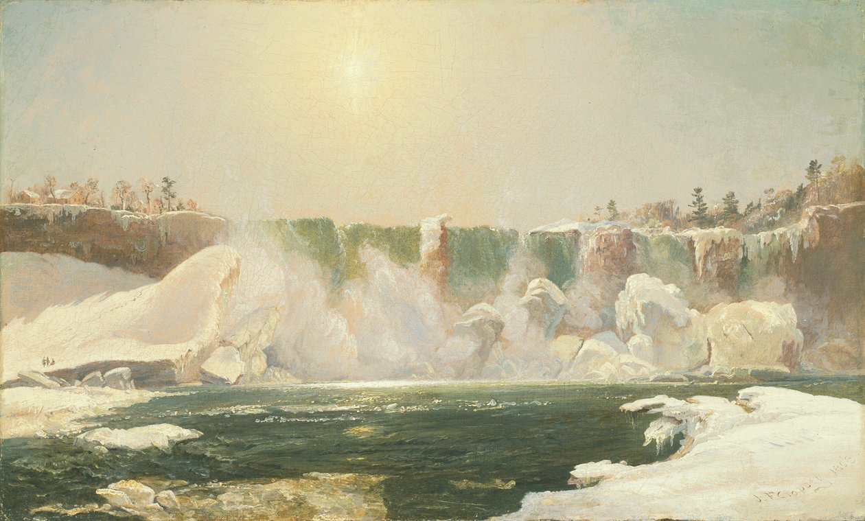Niagarafallen på vintern, 1868. av Jasper Francis Cropsey