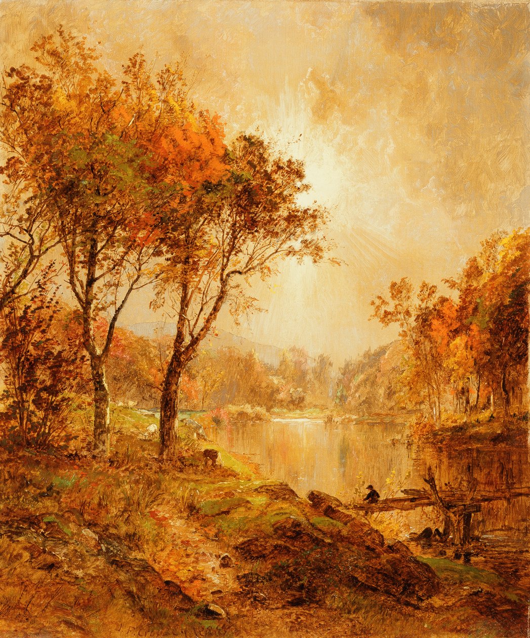 Vid Ramapofloden, 1888 av Jasper Francis Cropsey