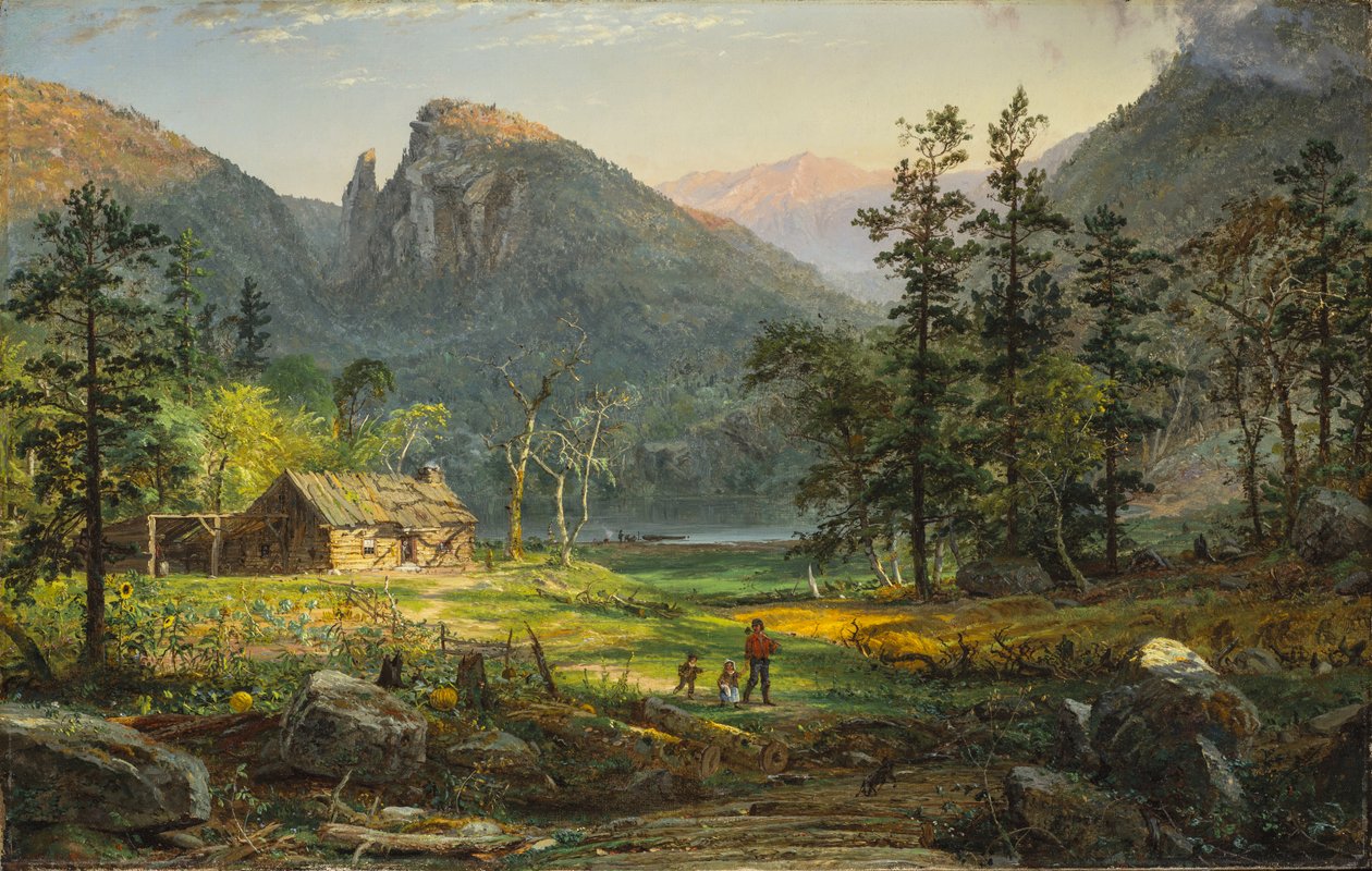 Pioneers hem, Eagle Cliff, White Mountains av Jasper Francis Cropsey