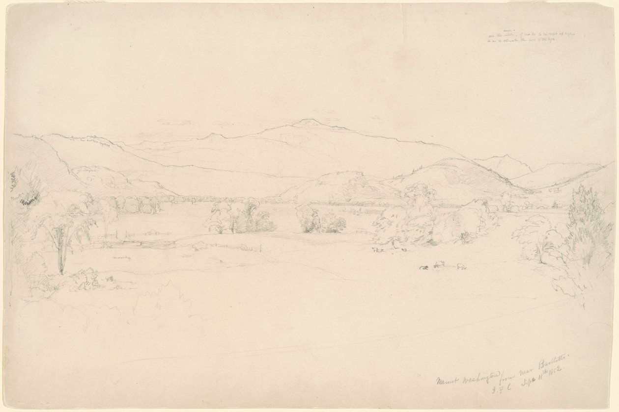 Studera för "View of Mt. Washington" av Jasper Francis Cropsey