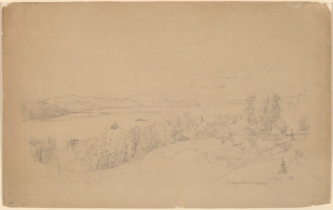 Hudsonfloden vid Hastings av Jasper Francis Cropsey