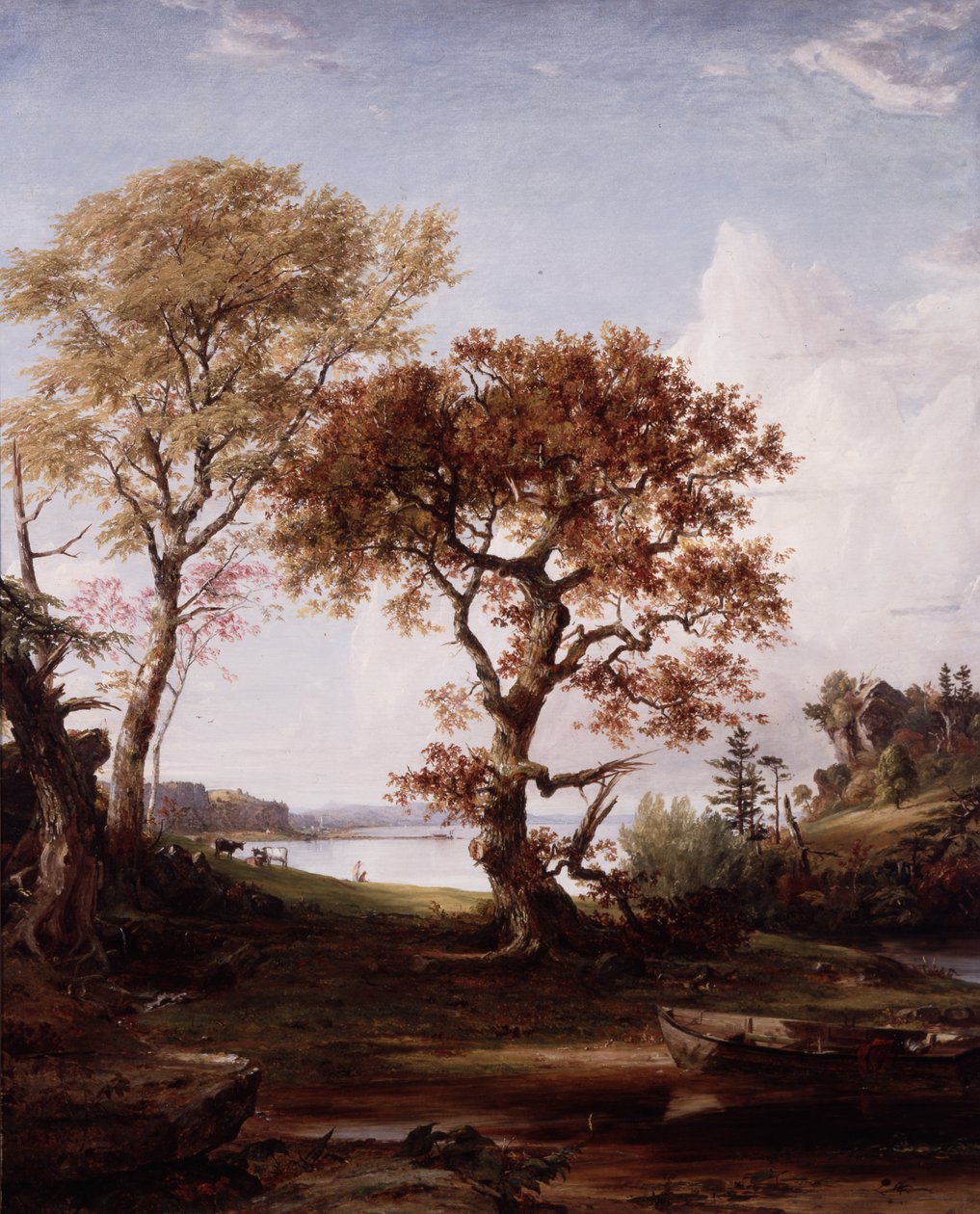 The Hudson vid Piermont av Jasper Francis Cropsey