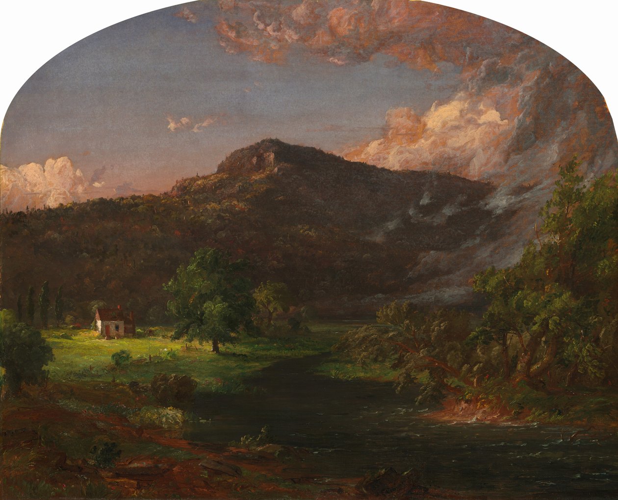 Tourney Mountain, högkvarter i Washington, Rockland County, New York av Jasper Francis Cropsey