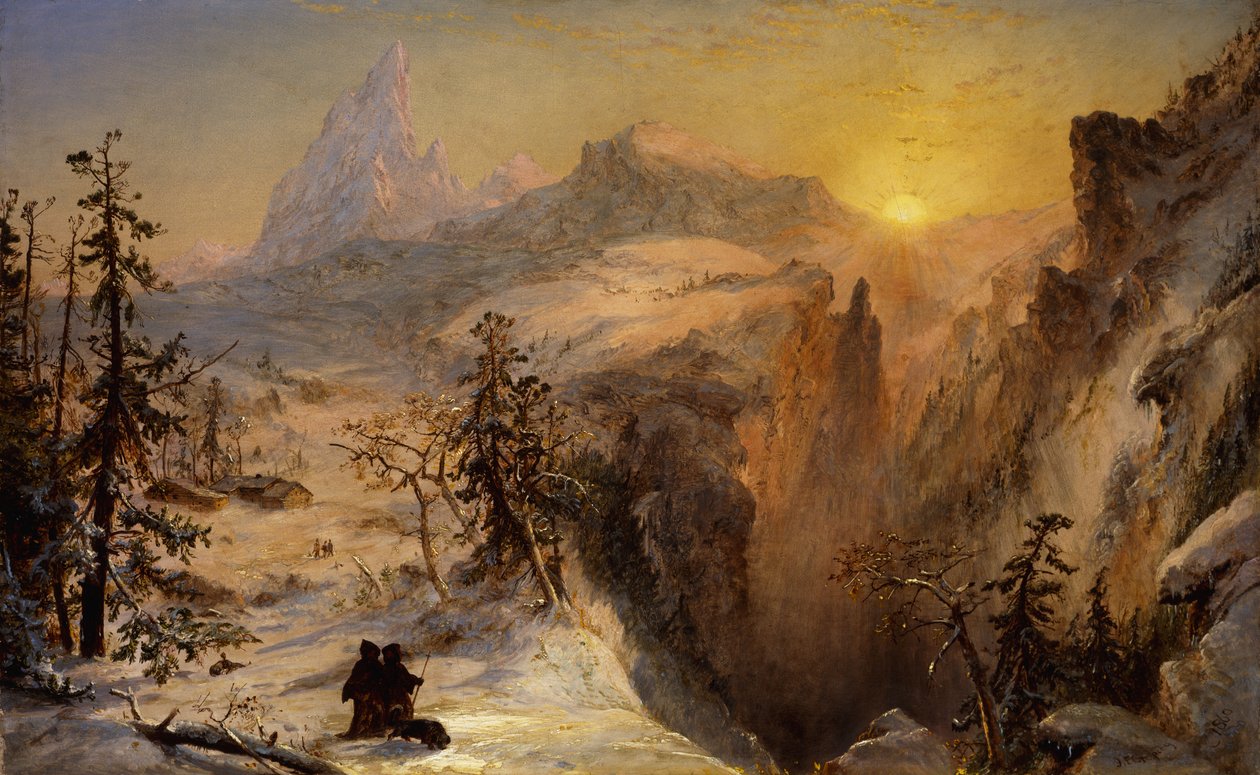 Vinter i Schweiz, 1860 av Jasper Francis Cropsey