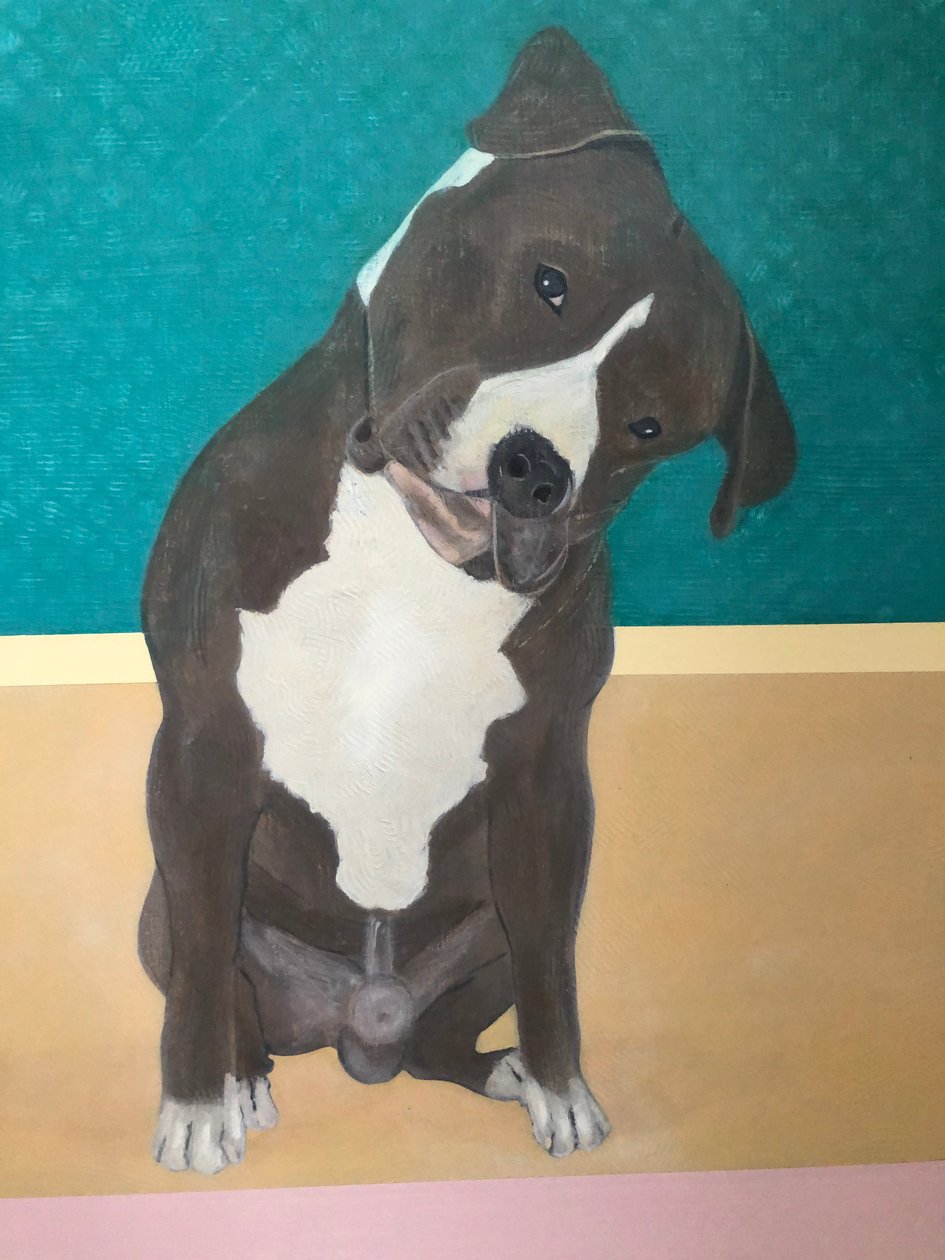 Dear Dog - Detalj (målning) av Jasper Galloway