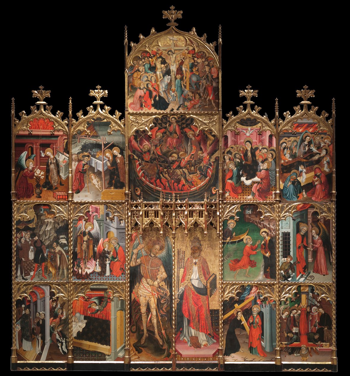 Altartavla av Saint Michael och Saint Peter av Jaume Cirera