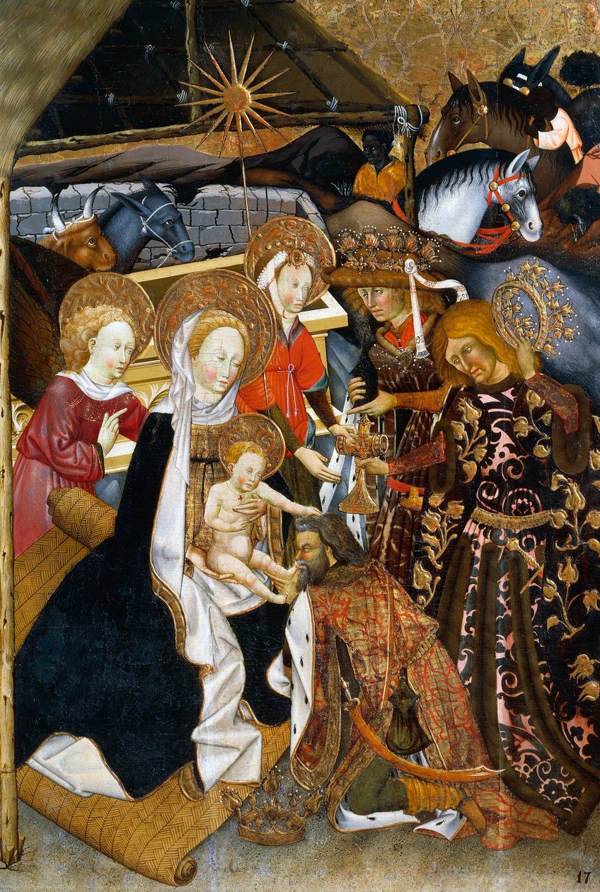 The Adoration of the Magi, altartavla från Verdu av Jaume Ferrer