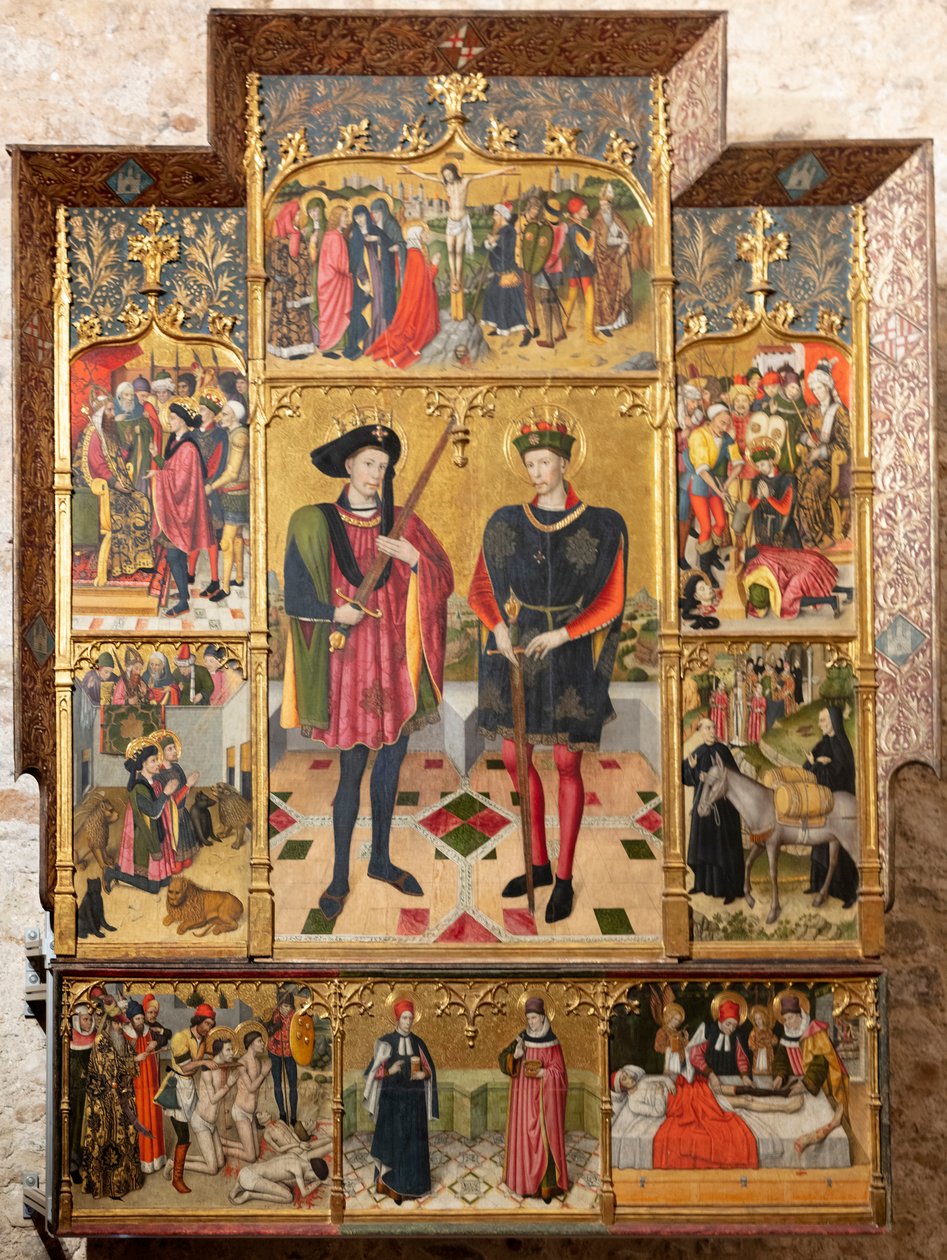 Altartavla (altartavla av de heliga Abdó och Senén) av Jaume Huguet