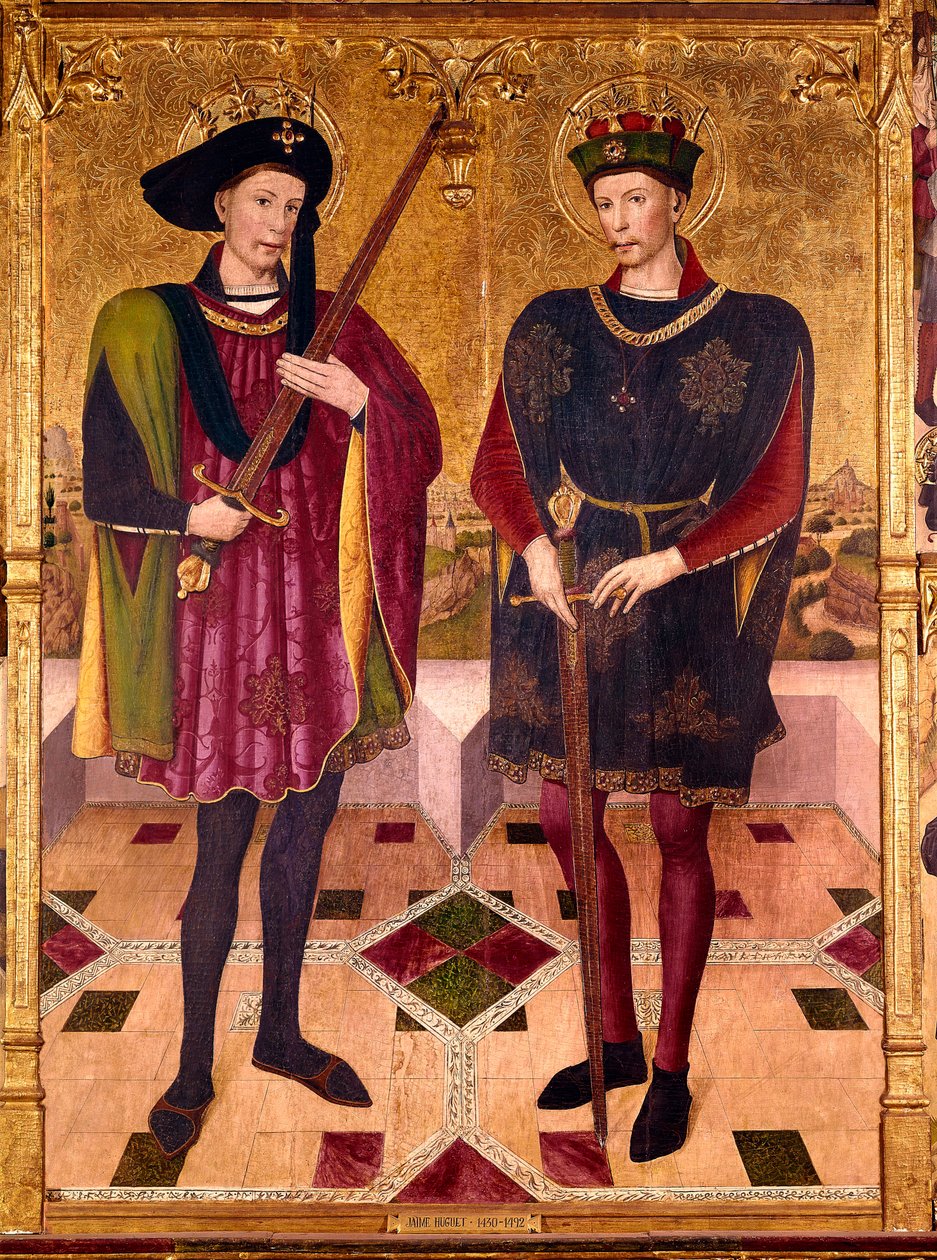 Saint Abdon och Saint Sennen, martyrer som dog i Rom omkring 303 under kejsar Diocletianus (245-313) förföljelser mot kristna av Jaume Huguet