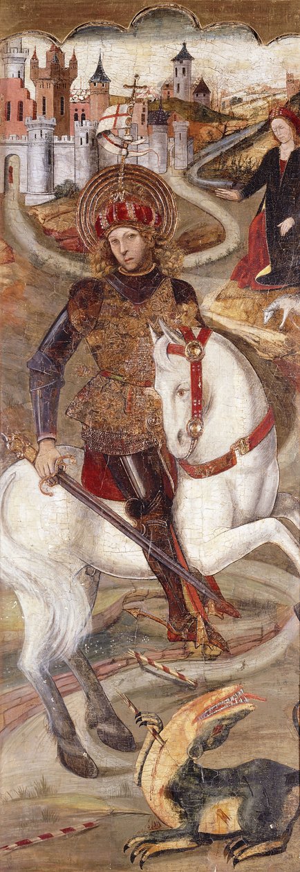 Sankt Georg och draken, av Jaume Huguet