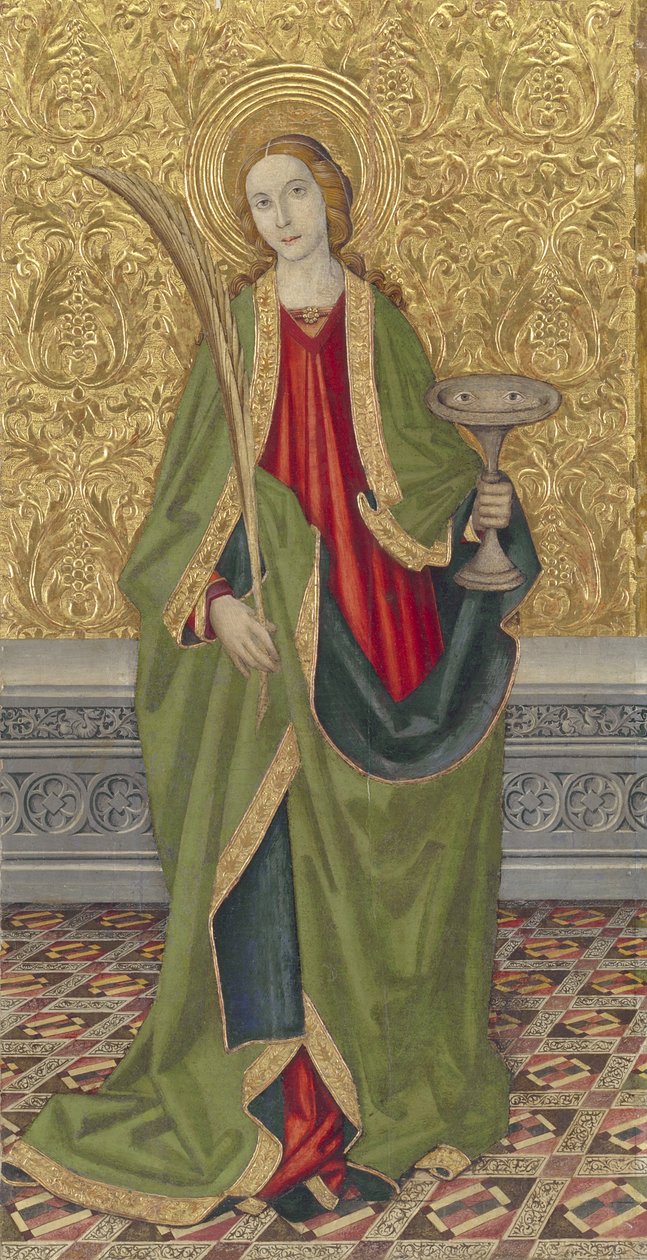 Saint Lucy, ca 1500 av Jaume the younger Vergós