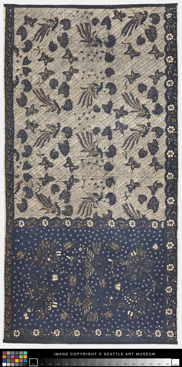 Sarong (tyghuvud) av Javanese School