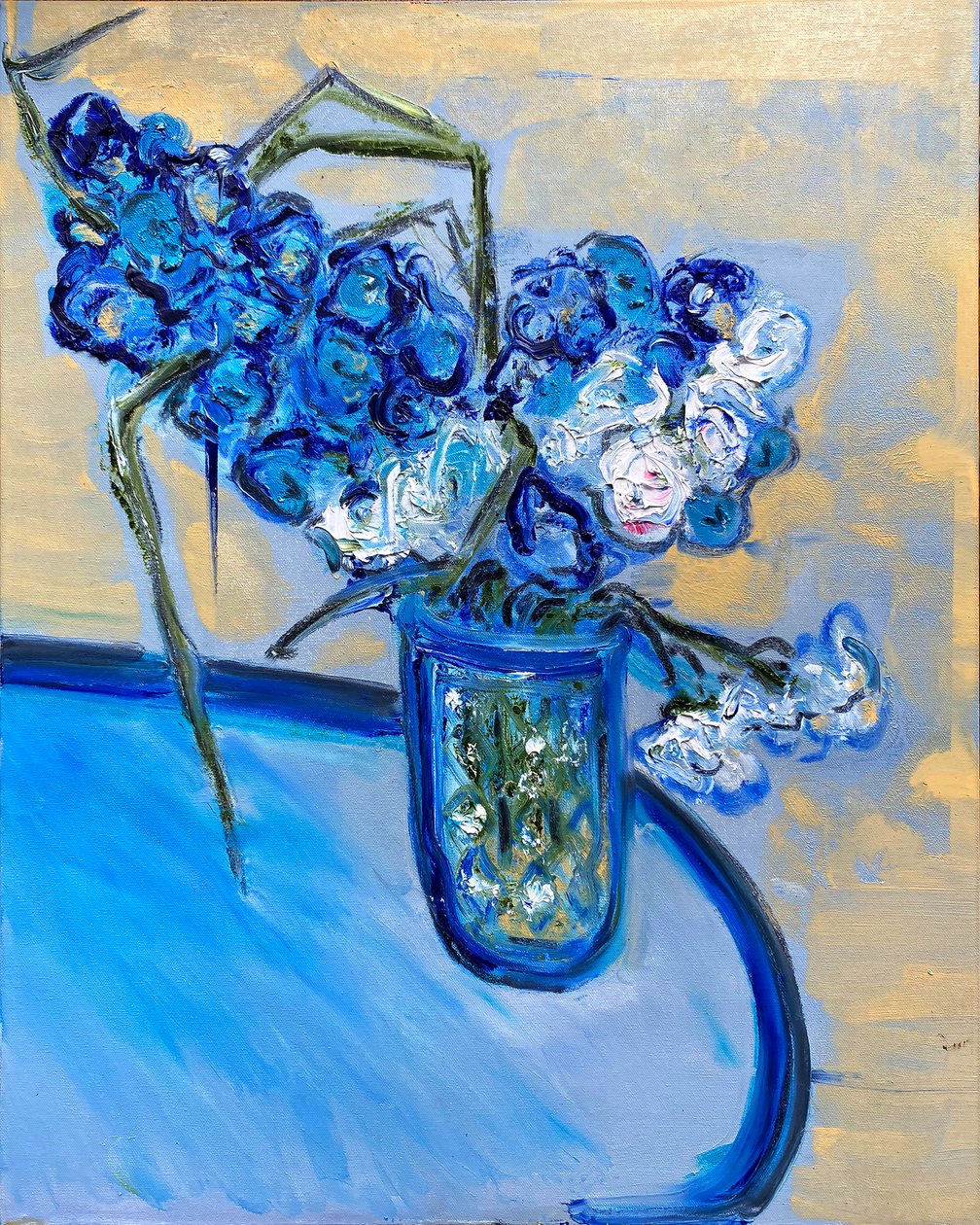 Fleur De Sel No. 3 Blå söndagar, 2021 (olja på duk) av Jay Batlle