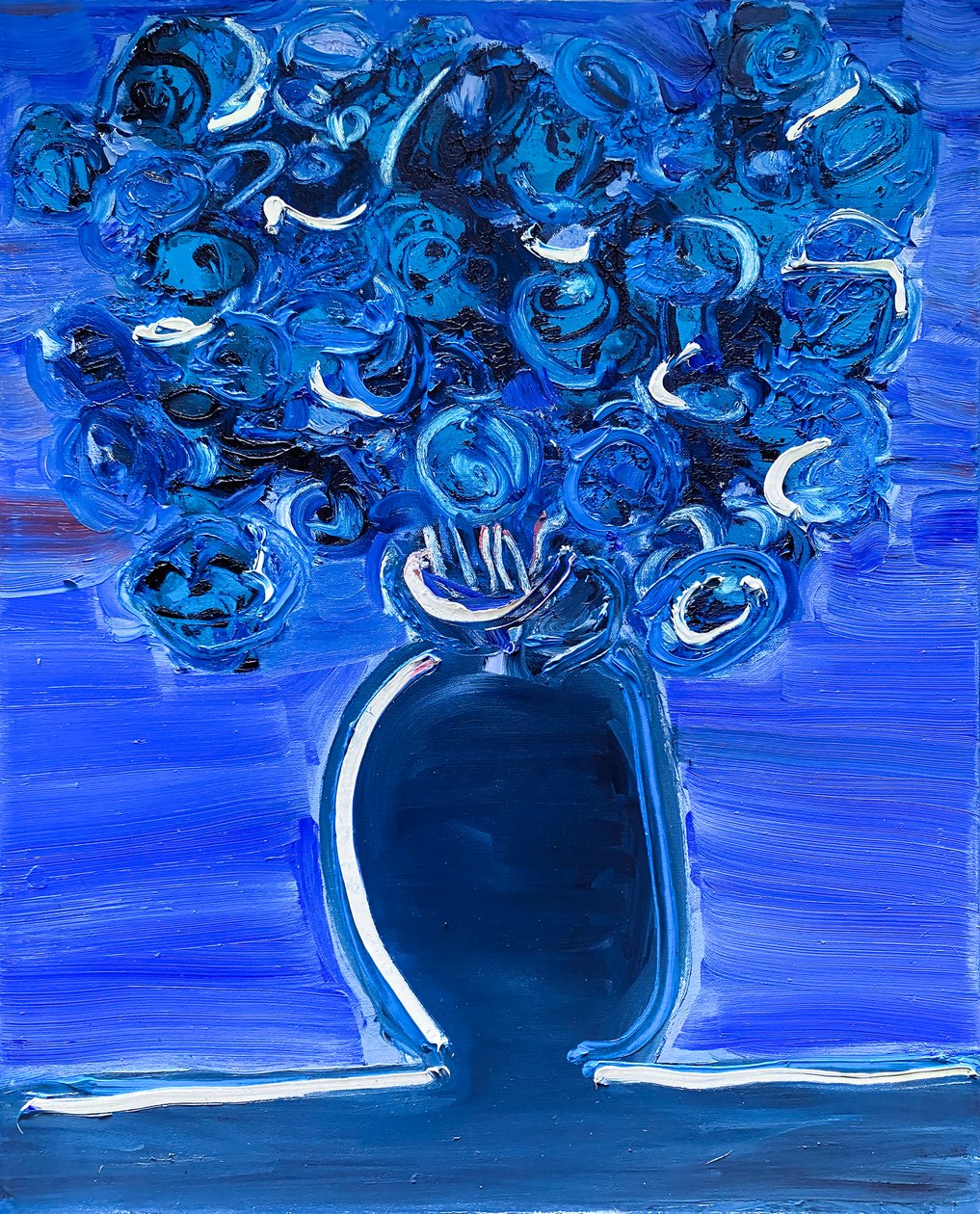Fleur de Sel No. 1 Paris in Winter, 2021 (olja på duk) av Jay Batlle