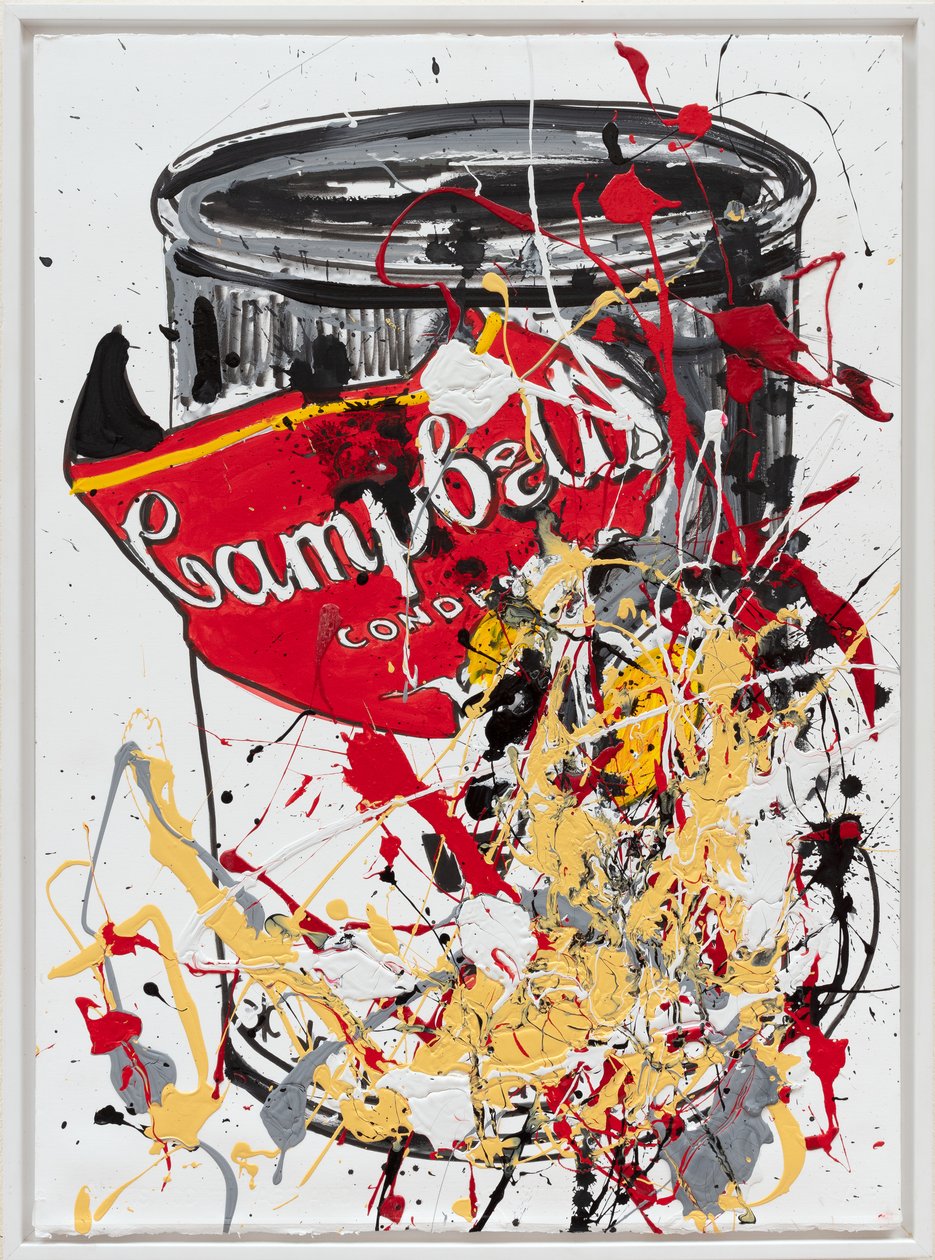 Soup Can 8 Prime, 2019 (husfärg och tusch på duk) av Jay Batlle