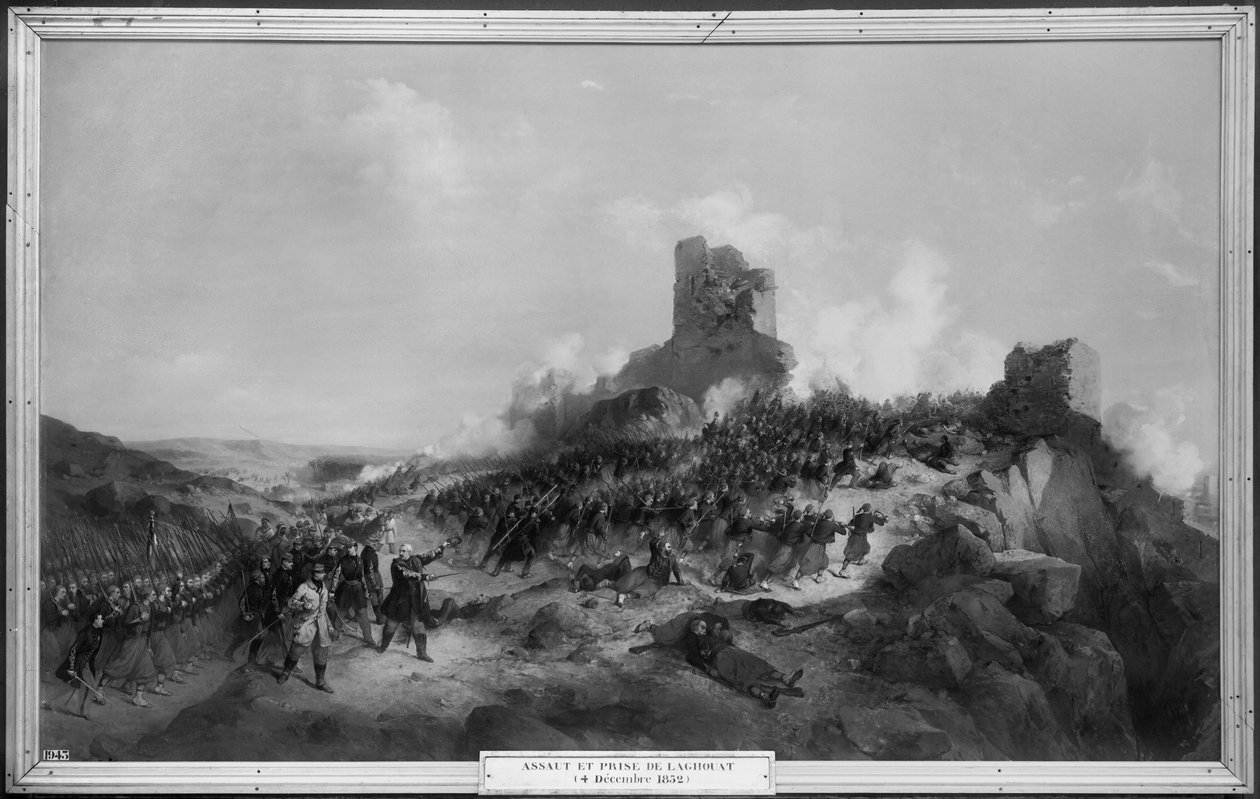 Intagande av Laghouat av general Pelissier (1794-1864) den 4 december 1852, 1853 av Jean Adolphe Beauce