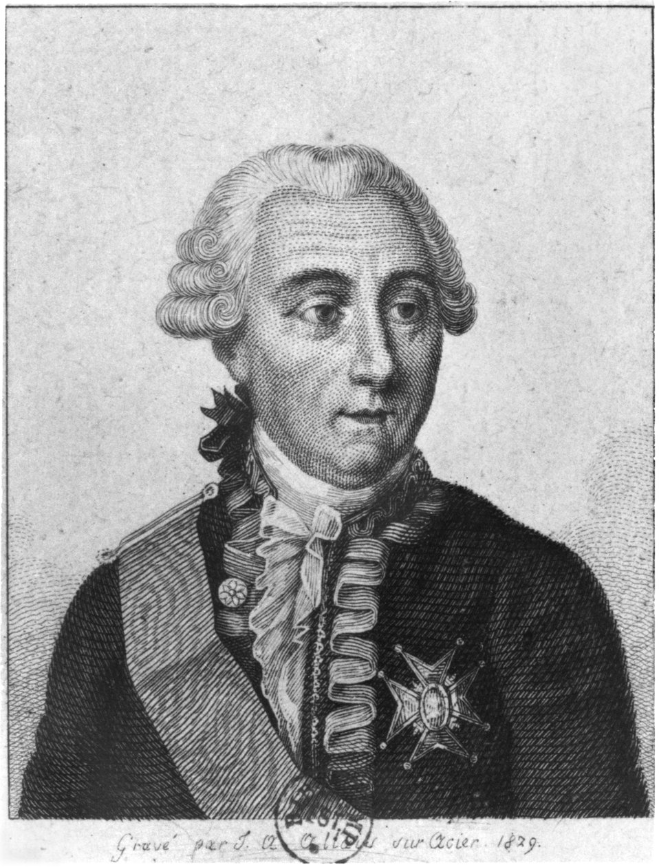 Greve Louis de Marbeuf (1712-86) 1829 av Jean Alexandre Allais
