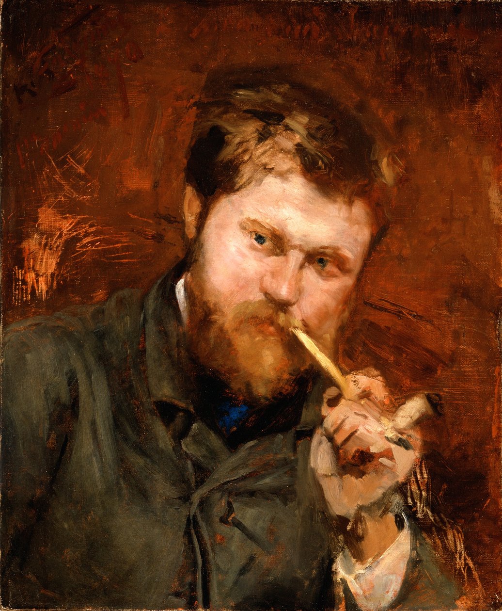 Man som röker en pipa, ca 1875 av Jean Alexandre Joseph Falguiere