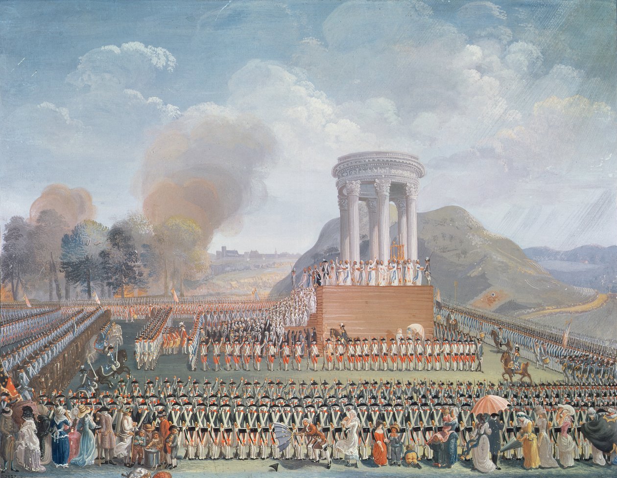 Federationens festival, 14 juli 1790 av Jean Alexis Cornu